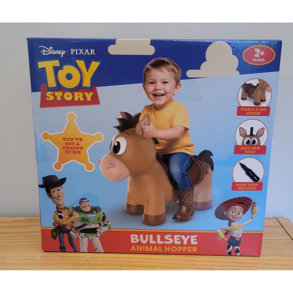 Disney Pixar Toy Story Bullseye Inflatable Animal Hopper Ride-On Toy NIB